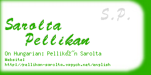 sarolta pellikan business card